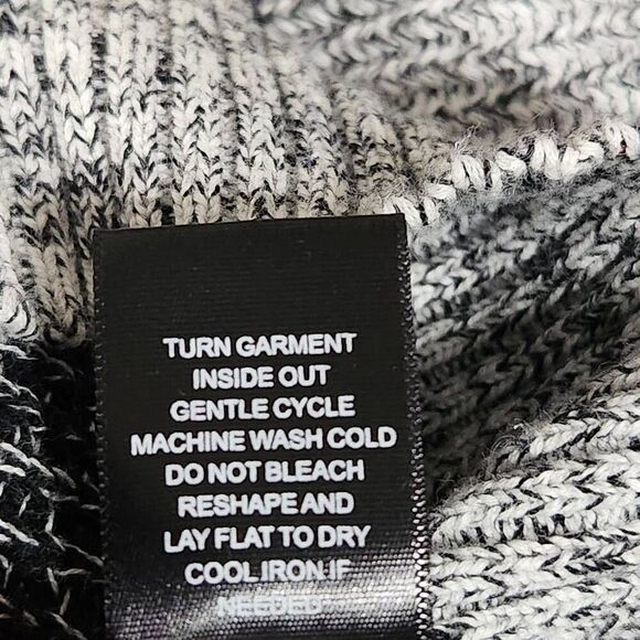 Torrid open back striped knit sweater black gray soft cotton 2x 18 - Picture 8 of 8